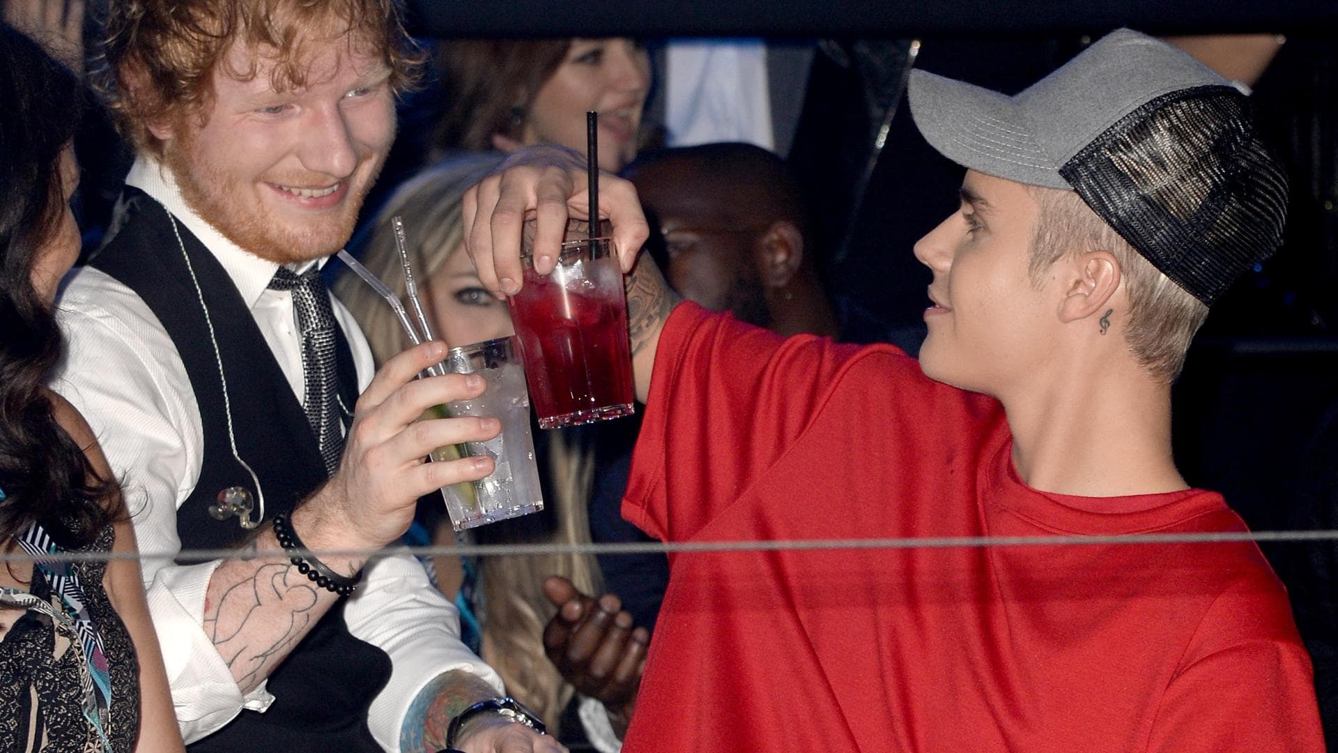 Justin Bieber und Ed Sheeran