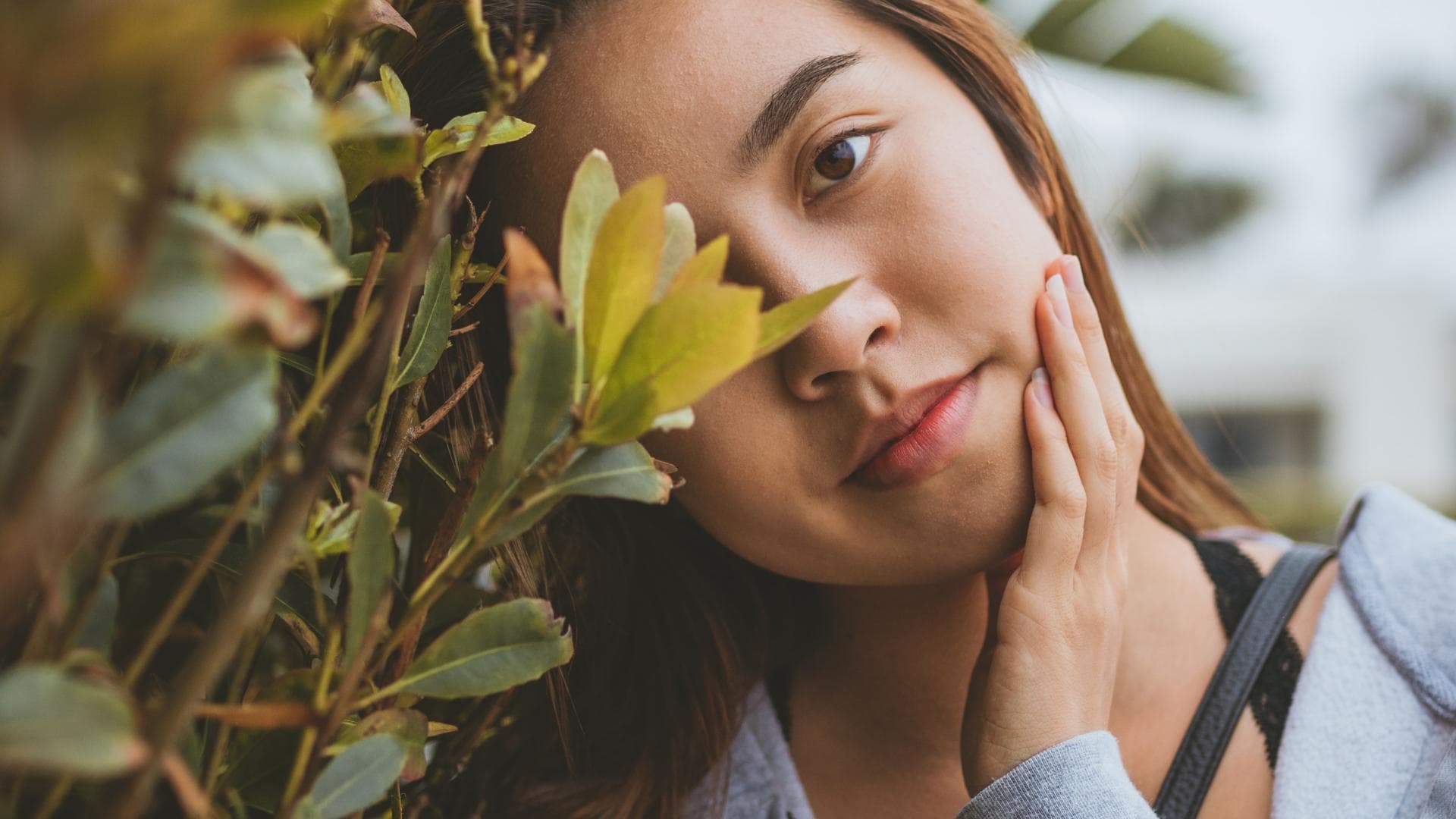Frau mit toller Haut