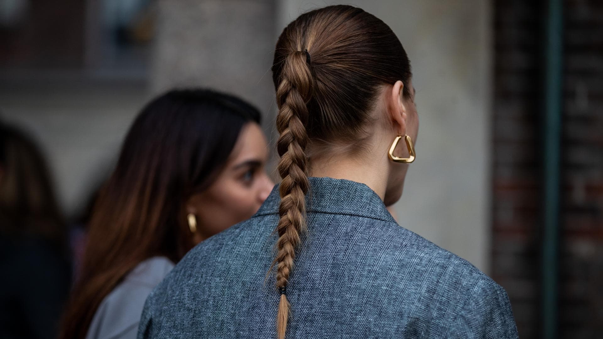 einfach geflochtener Zopf