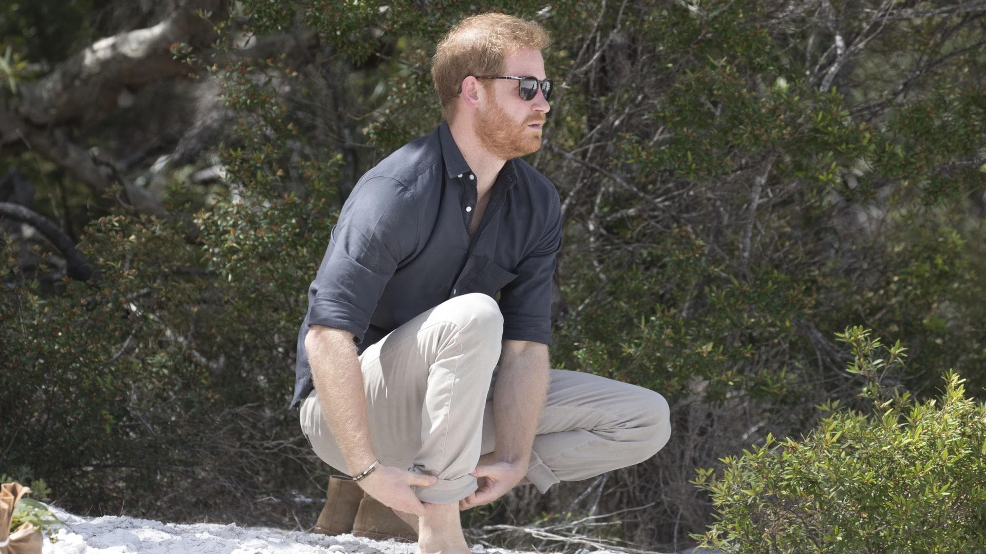 Prinz Harry am Strand