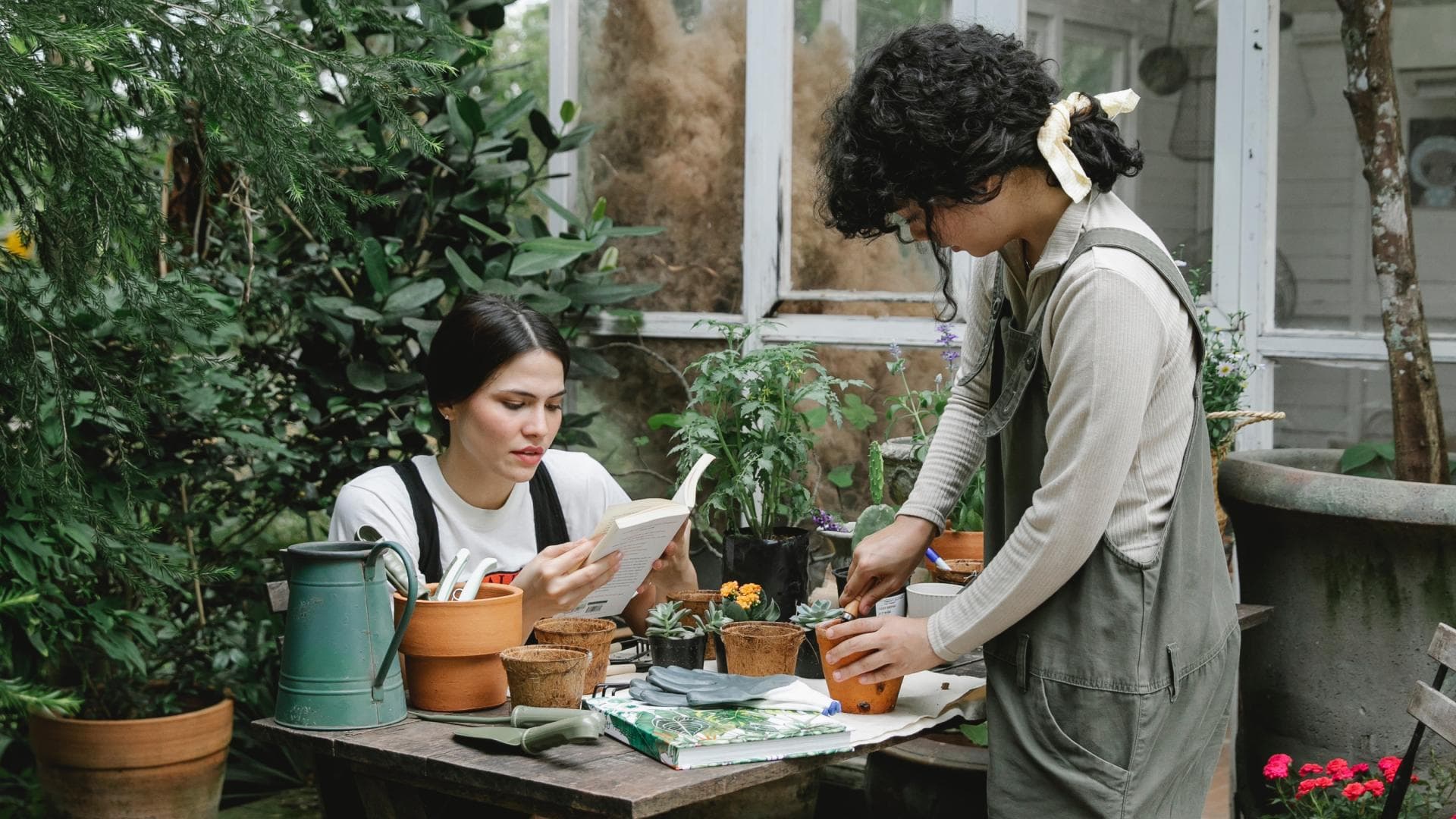 Garten Fehler: Zwei Frauen arbeiten im Garten