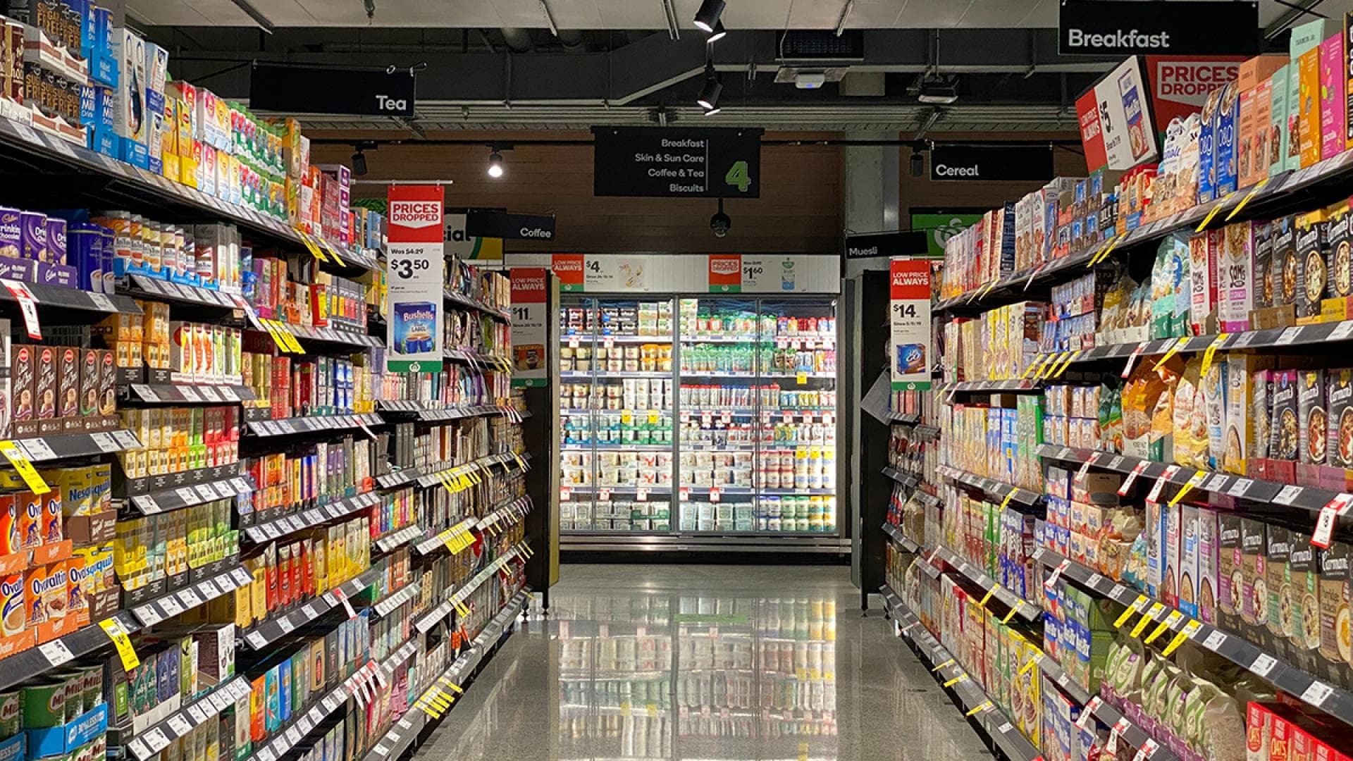 Supermarktregale