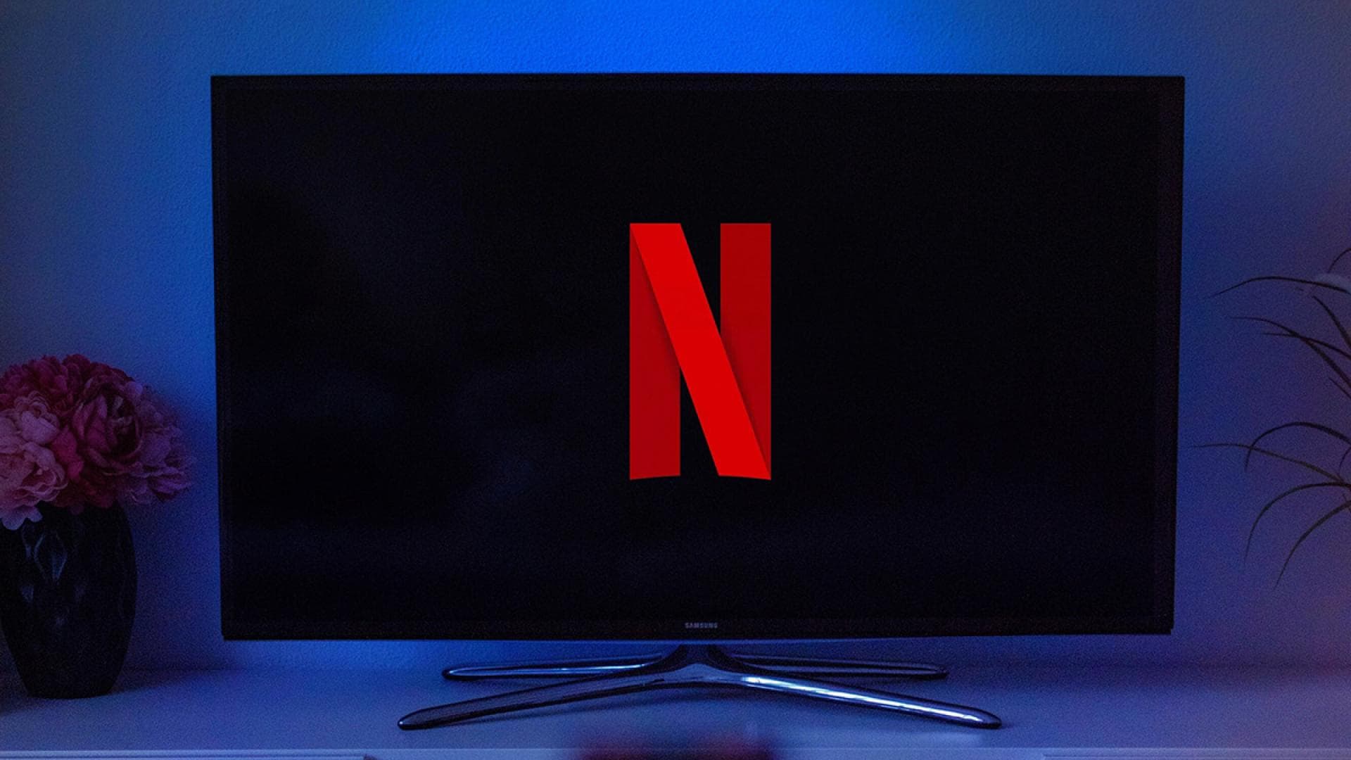 Netflix Logo auf TV