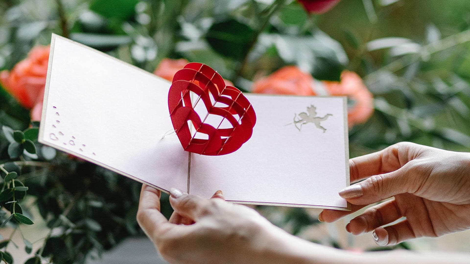 Valentinskarte mit Herz