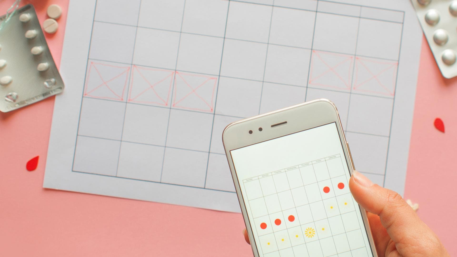 Zykluskalenderfür natürliche Verhütung