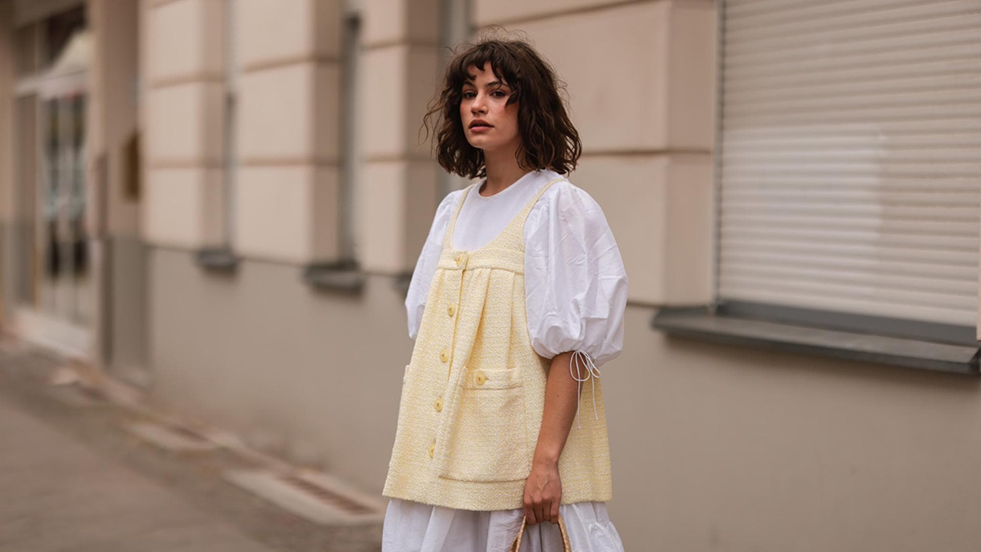 Kleid mit Ballonärmel