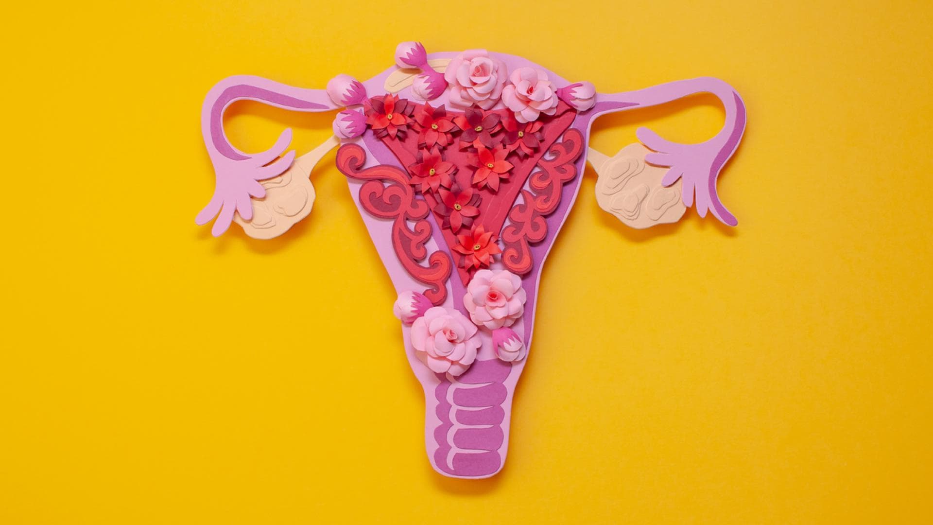 Uterus aus Blumen
