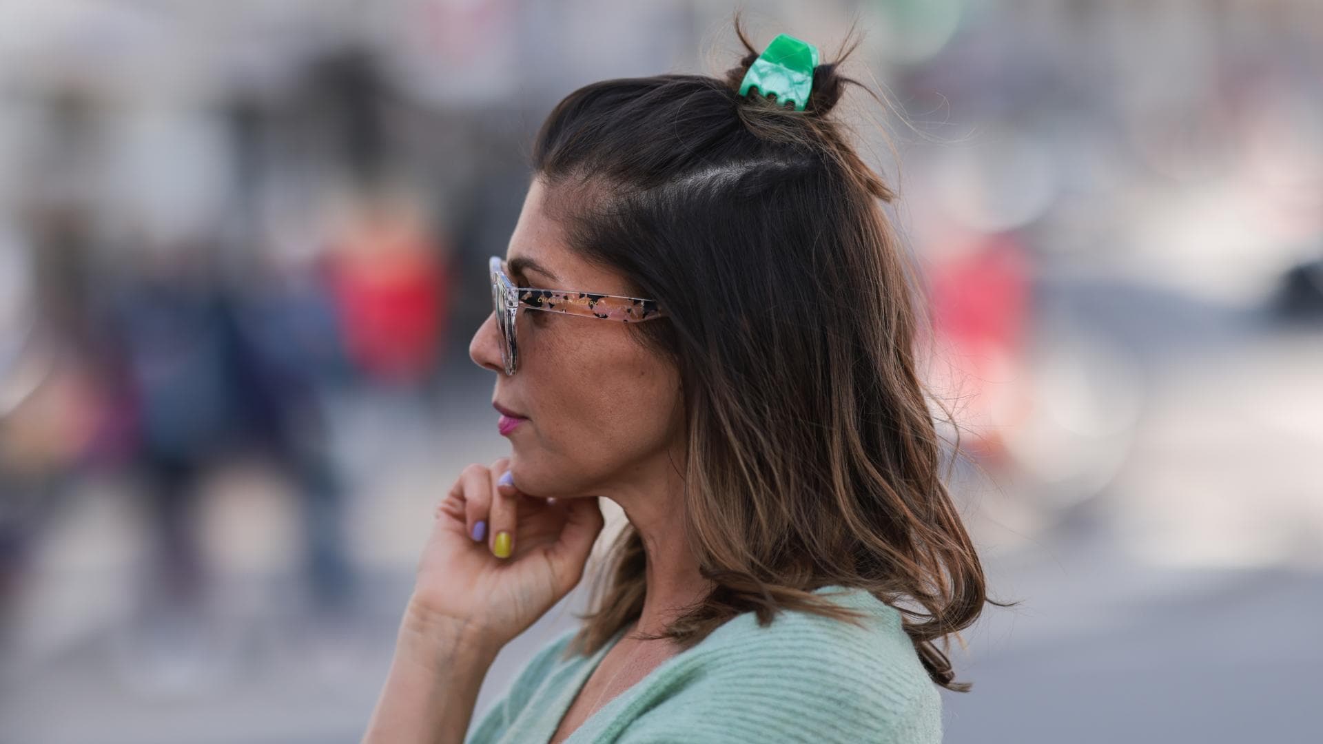 Haarspangen Frisuren-Looks