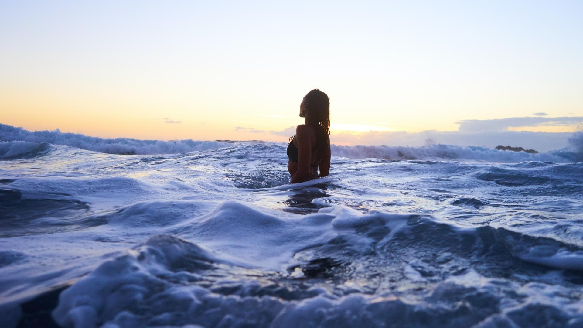 Frau im Wasser