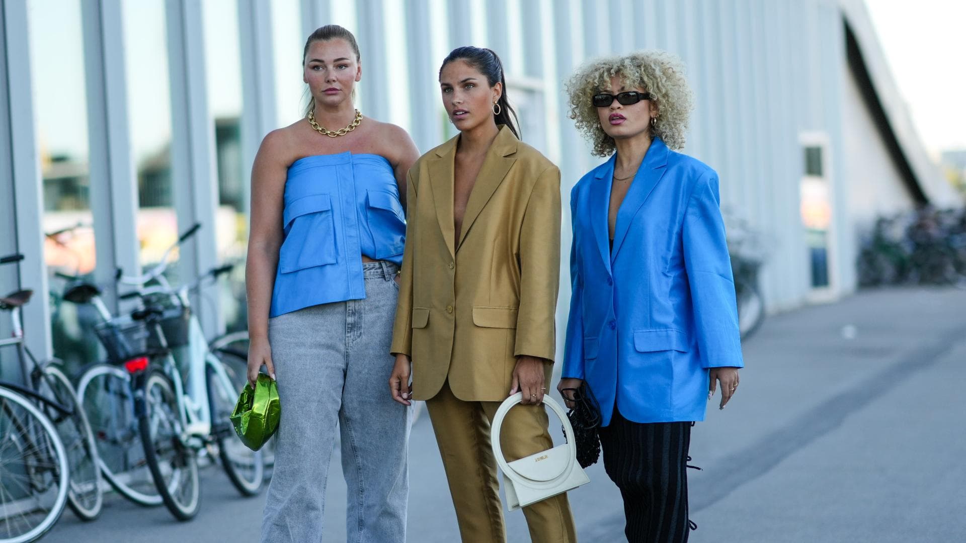 Drei Frauen auf der Fashion Week