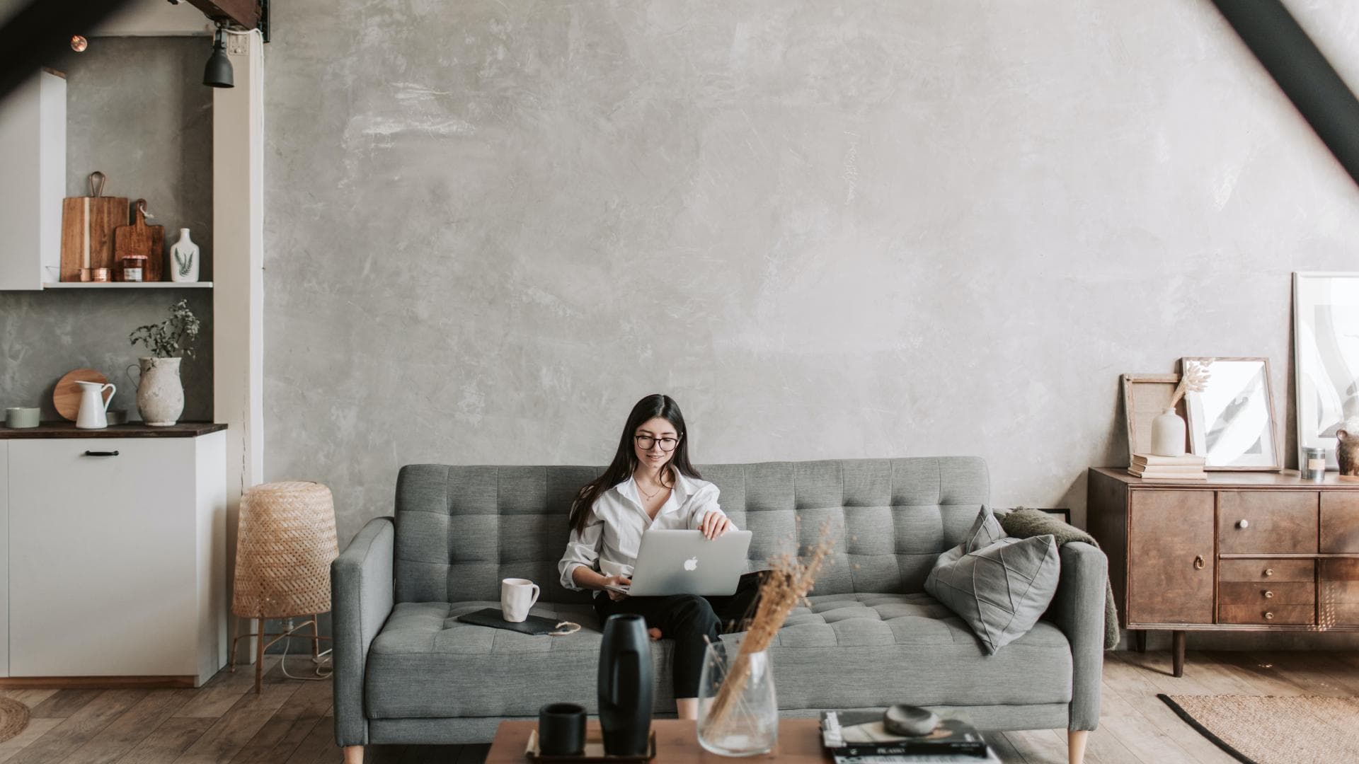 Wohnung mit Mikrozement