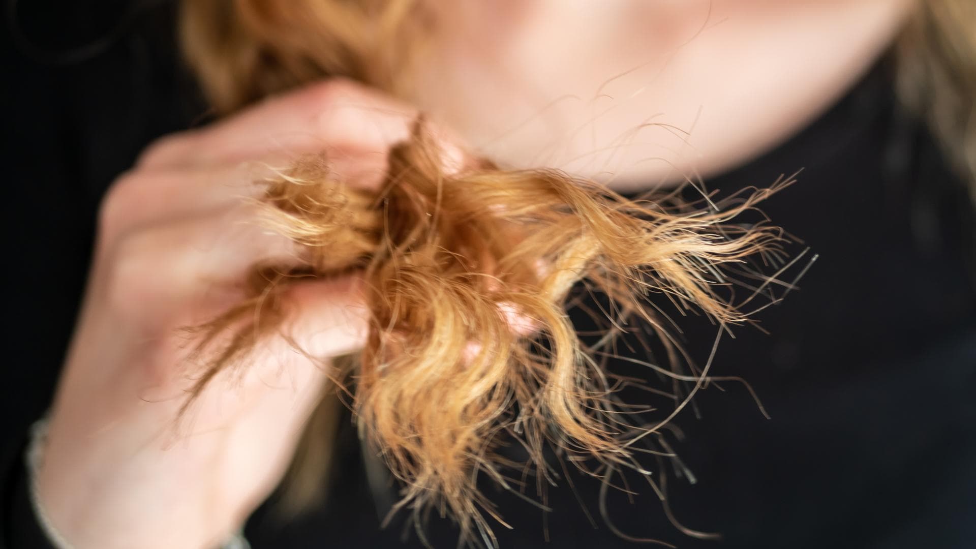 trockene Haarspitzen