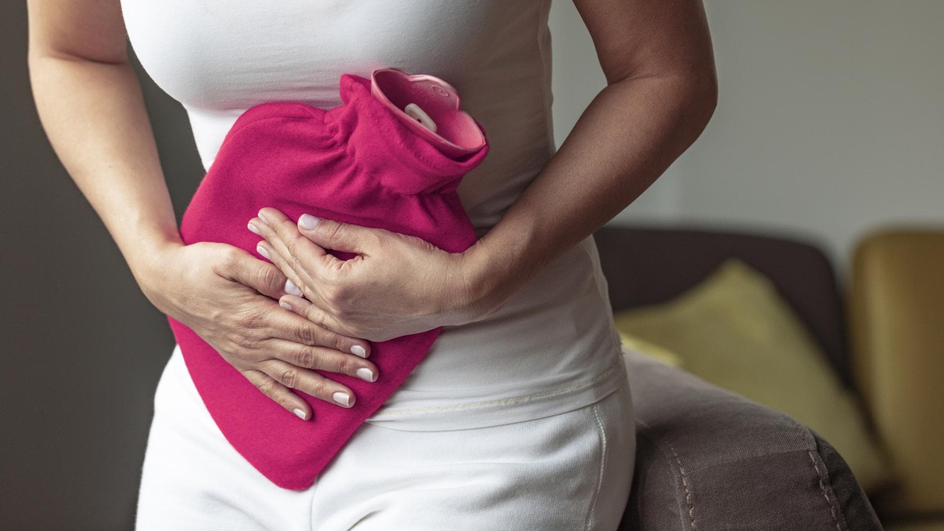Bauch wird gewärmt