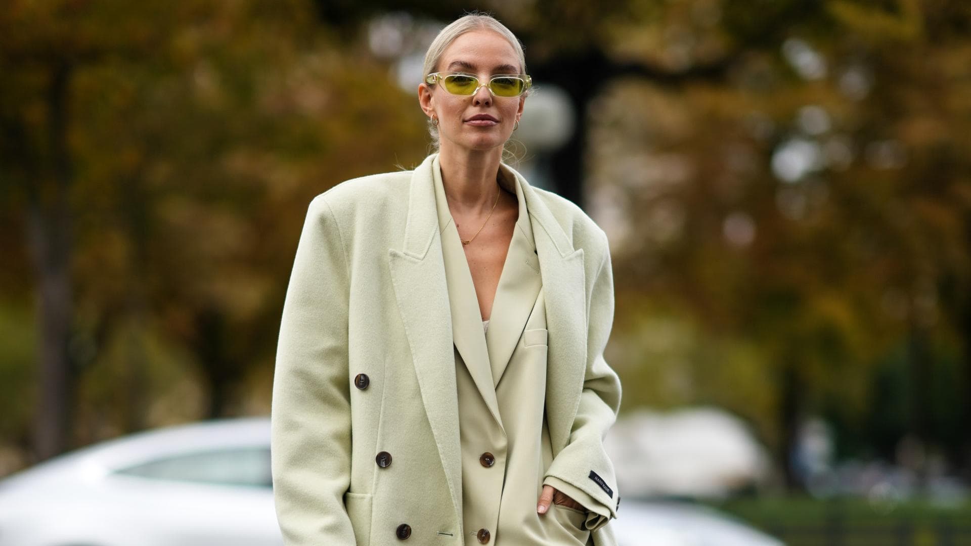 Leonie Hanne grünes Outfit