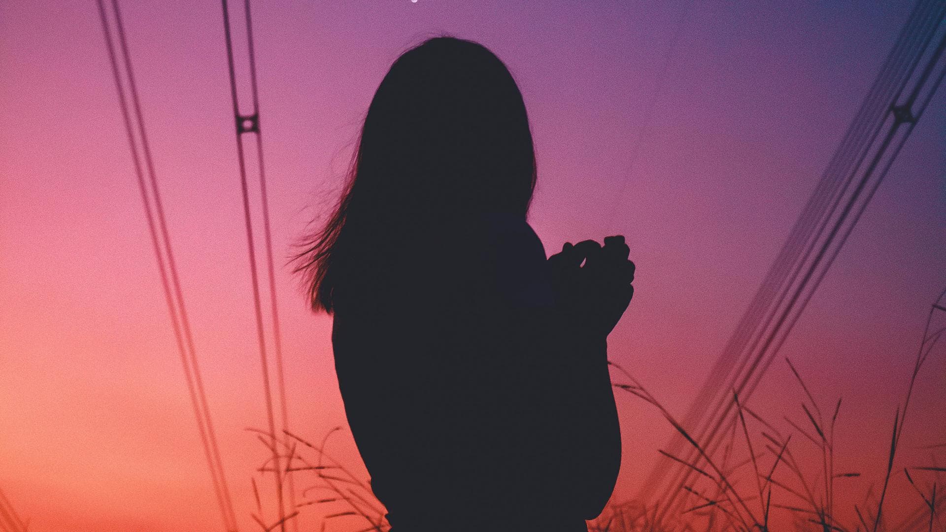 Silhouette einer Frau