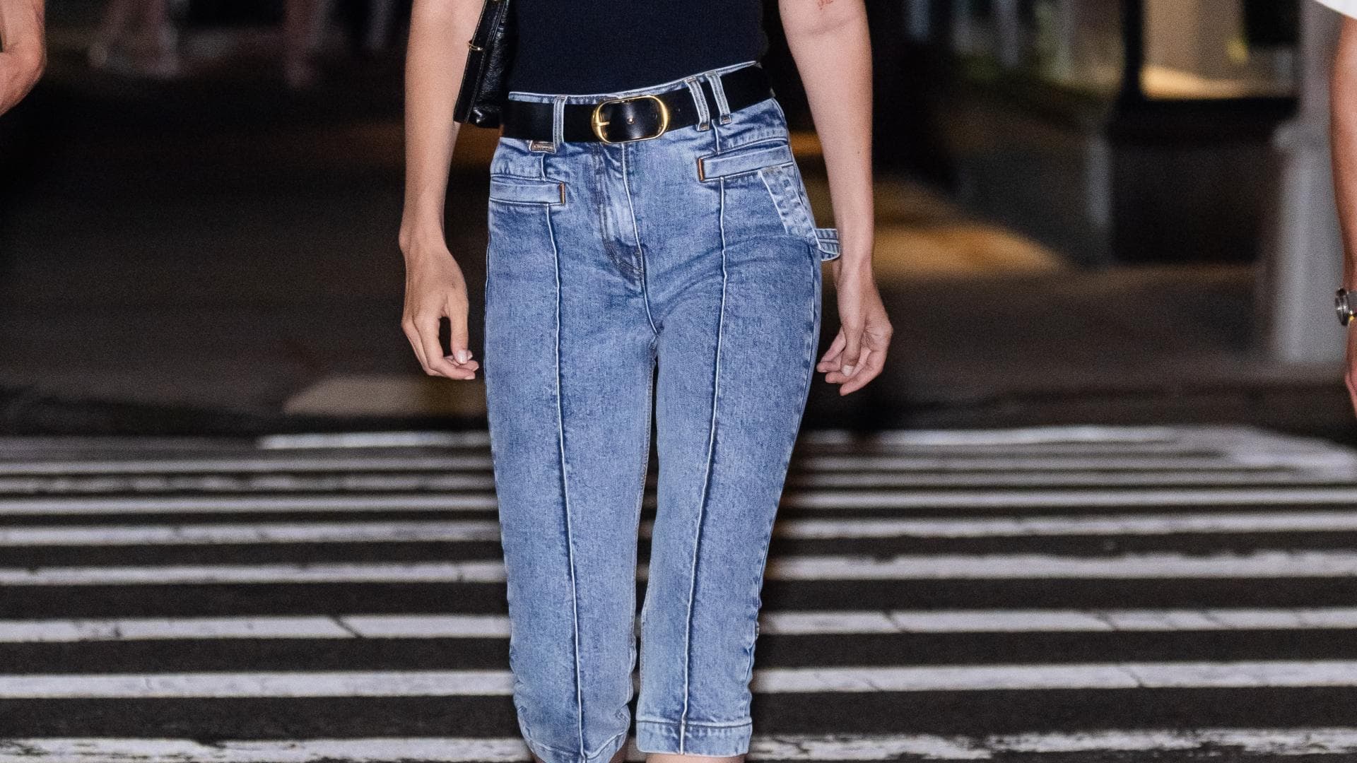 Gigi Hadid in Caprihose