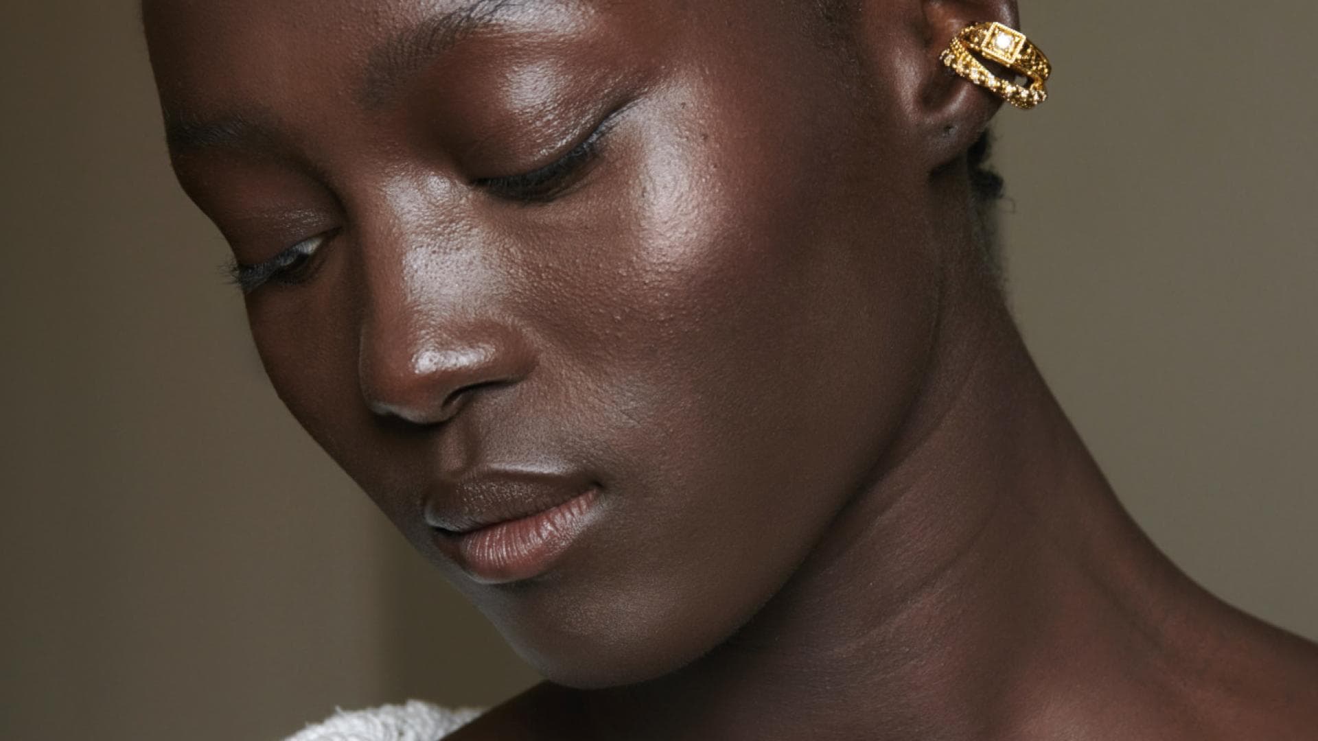 Model mit toller Haut