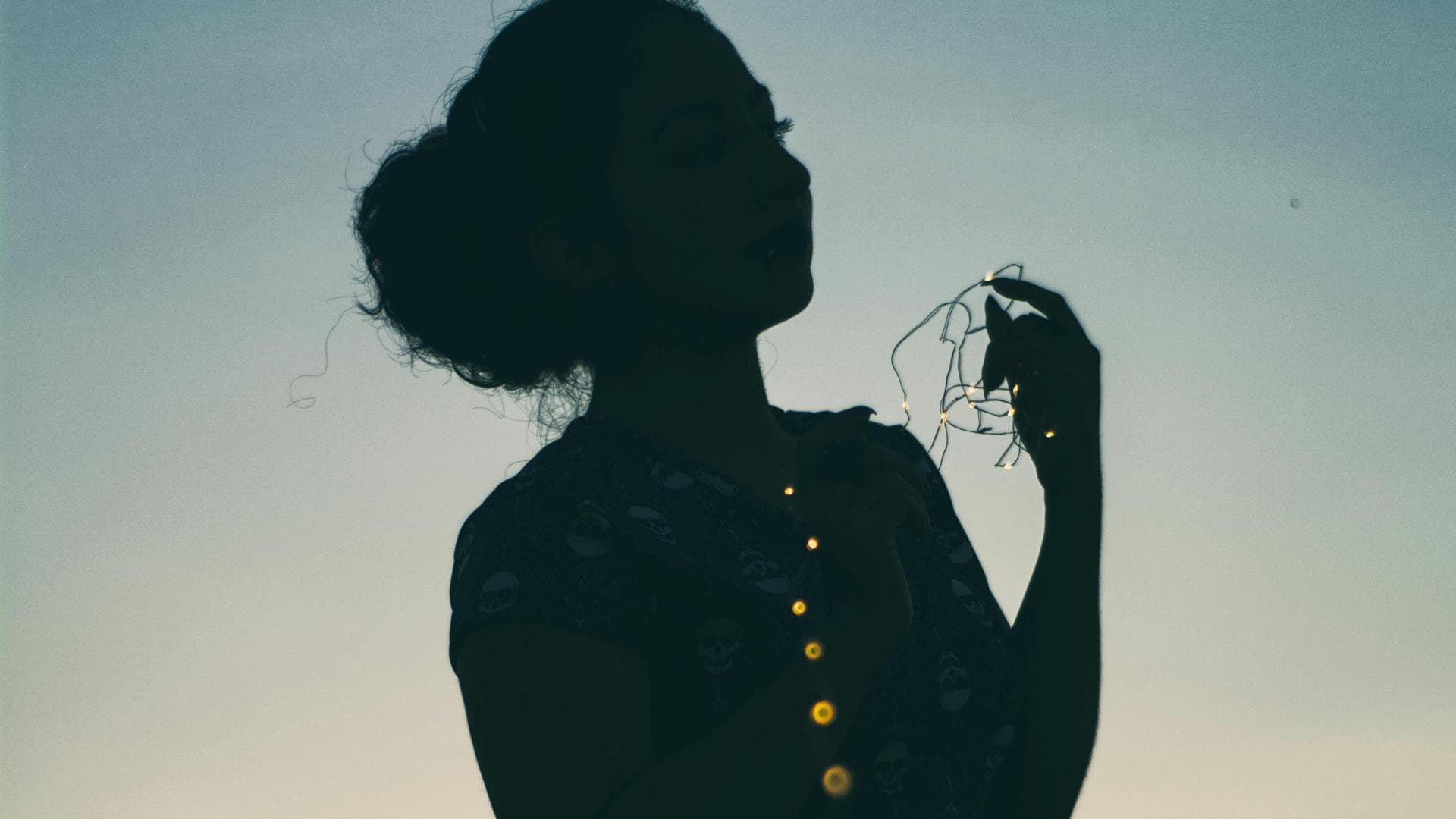 Silhouette einer Frau