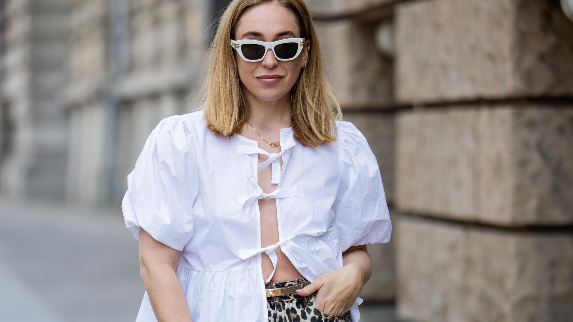 Bluse mit Schleifendetails