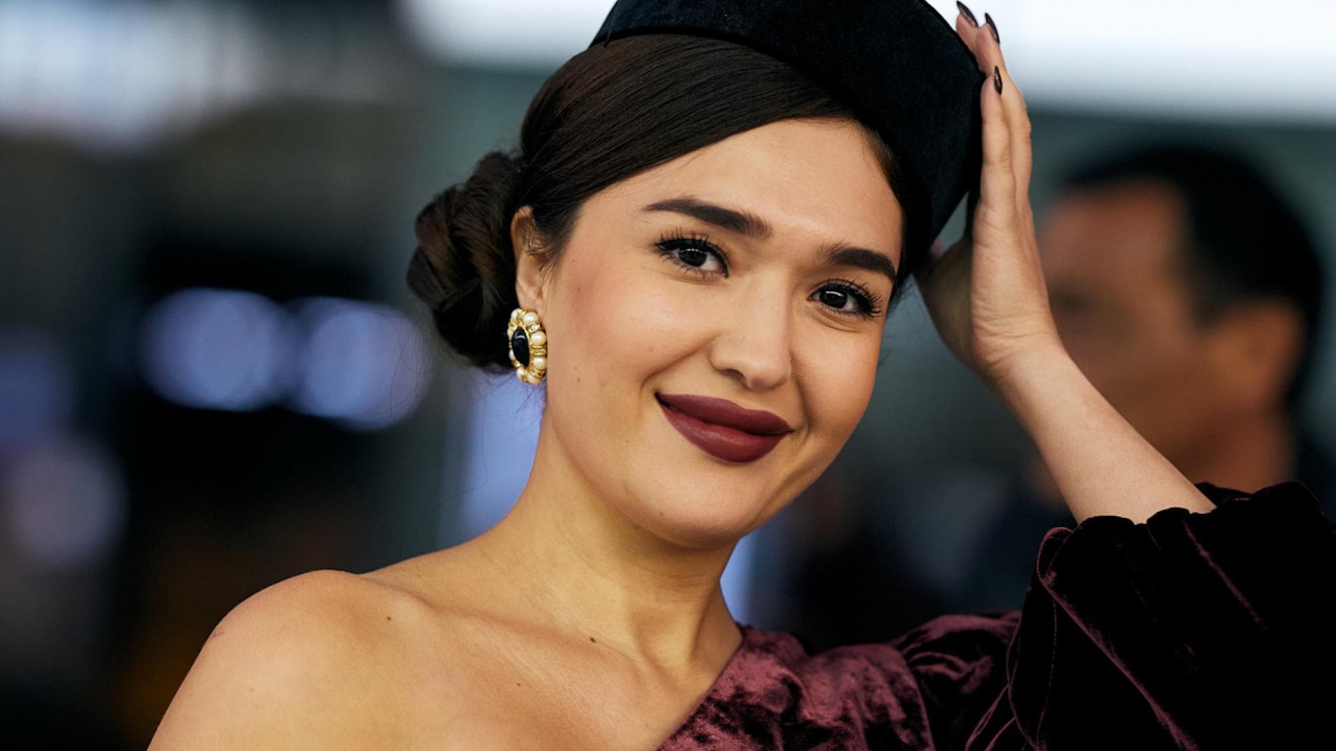 Burgundy Chrome Nails