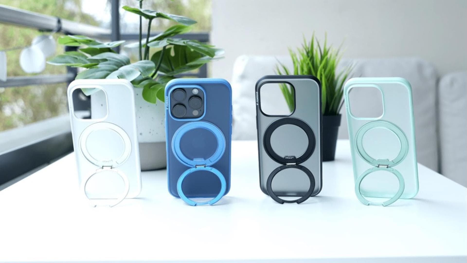 Die OFitness-Hülle überzeugt mit einem 360°-Ständer. Die OFitness-Hülle überzeugt mit einem 360°-Ständer.