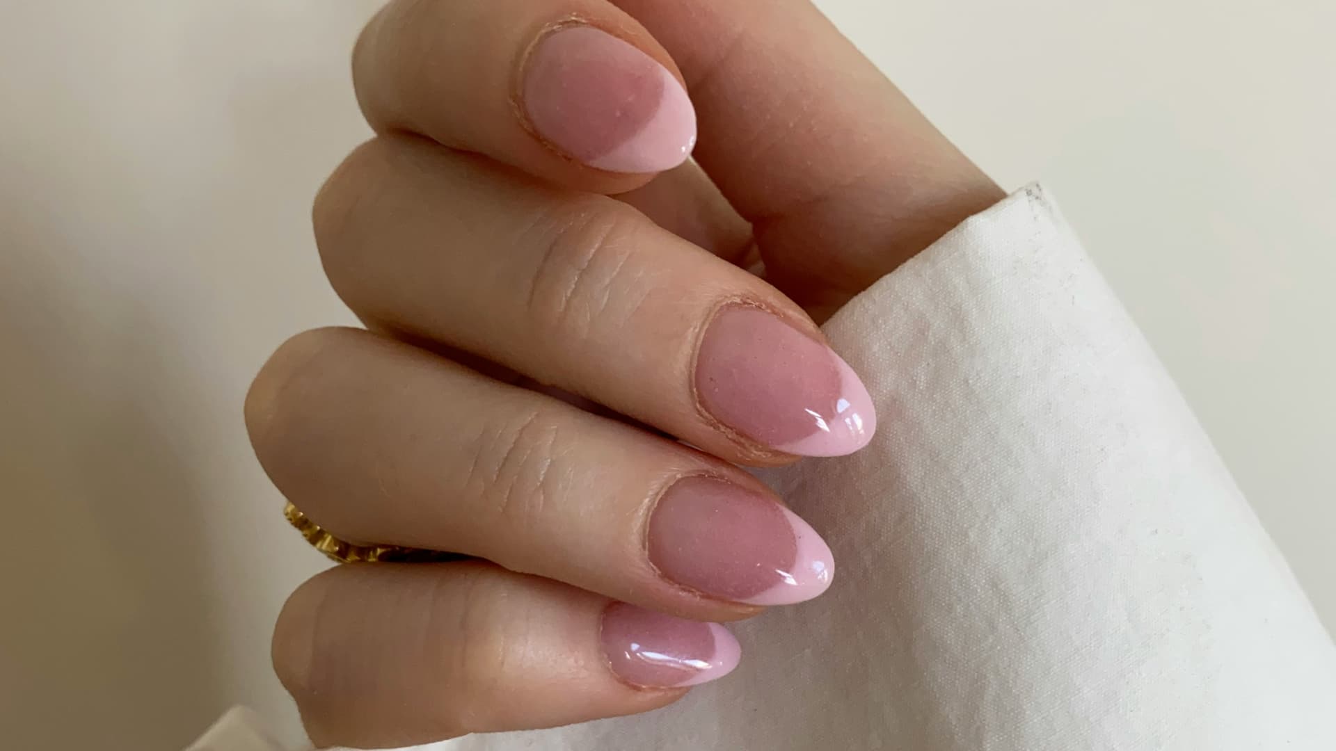 Rosa Glass French Nails