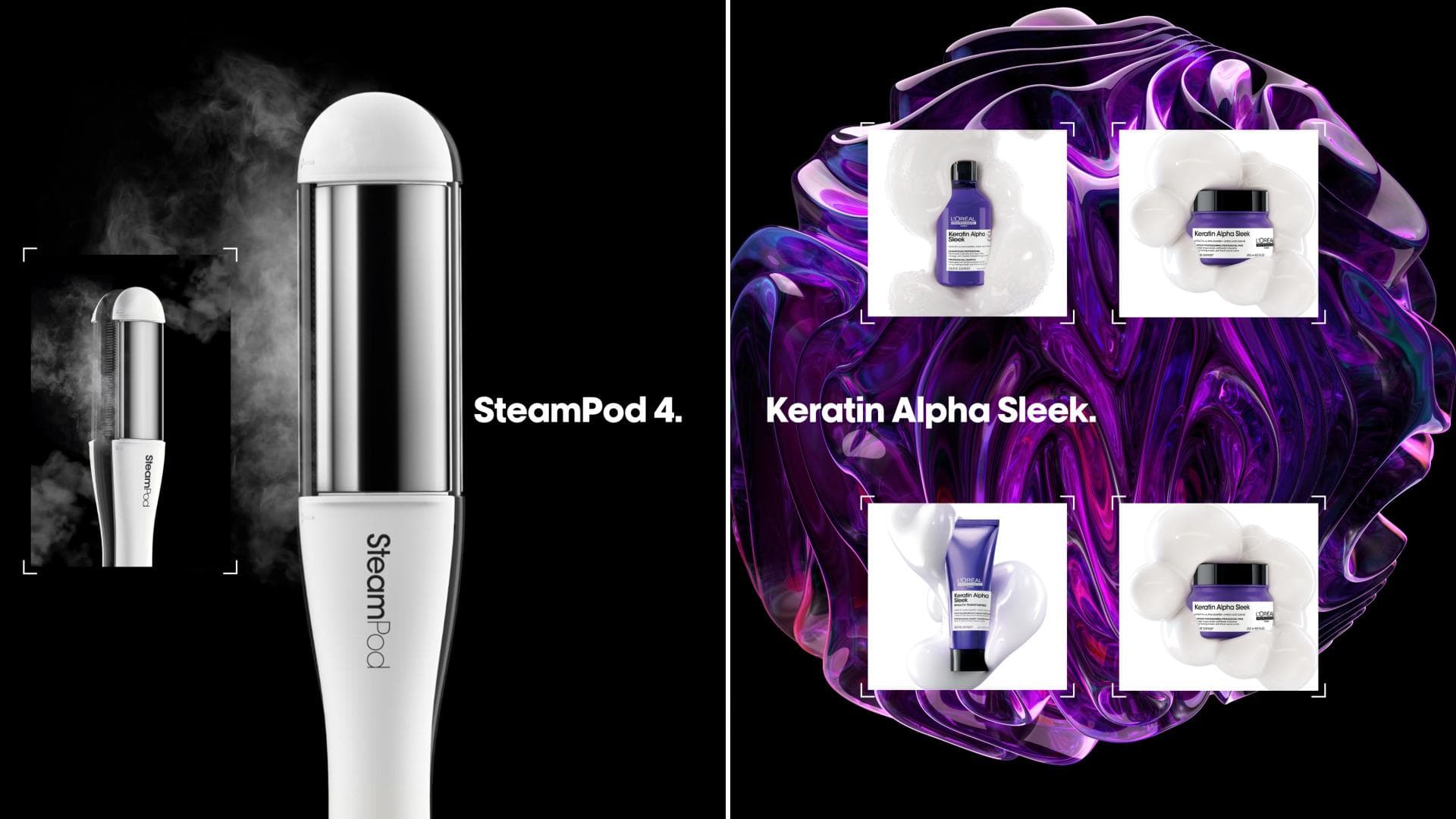 SteamPod 4 und Keratin Alpha Sleek-Reihe von L'Oréal Professionnel