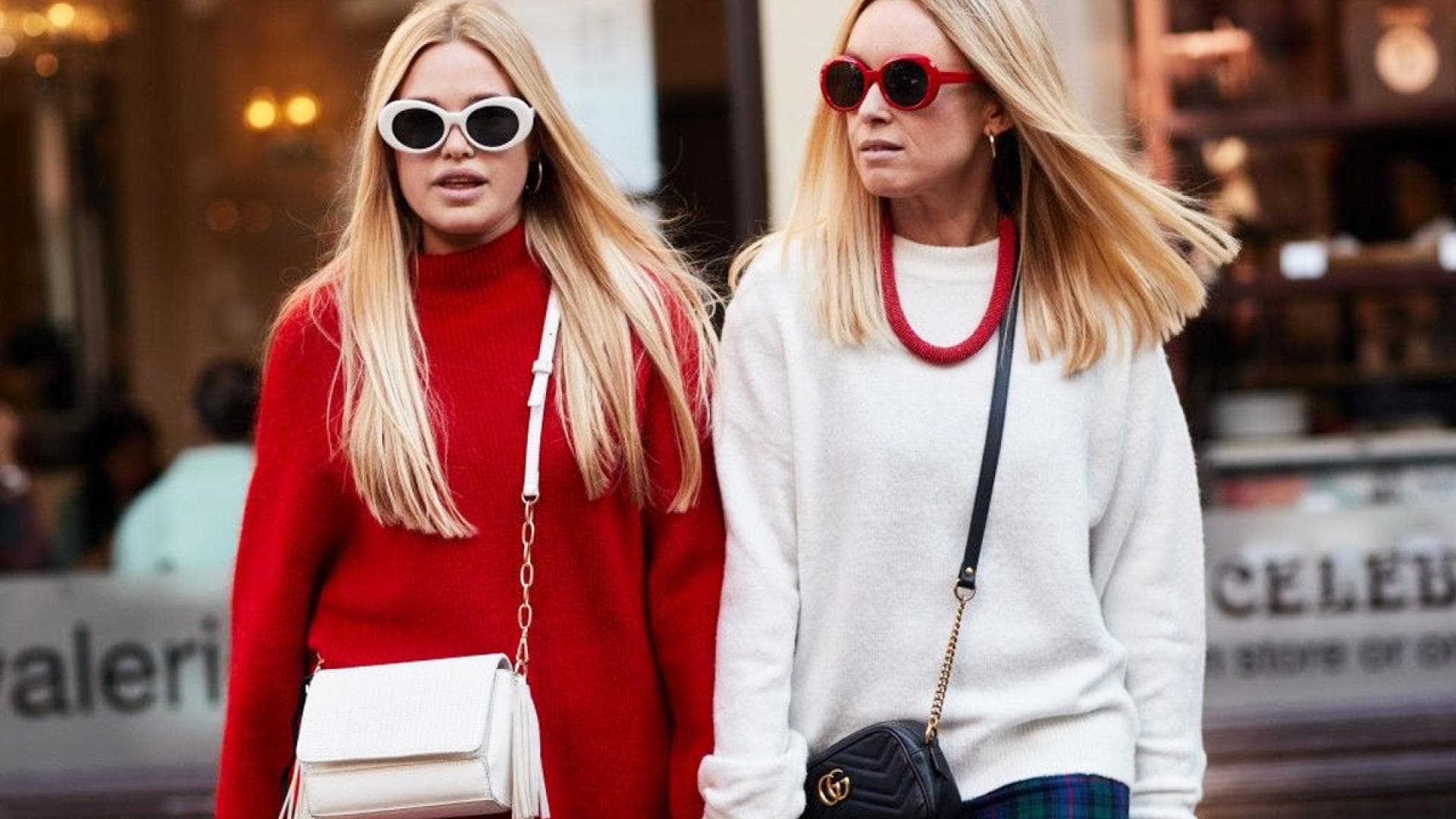 streetstyle mit mittelscheitel