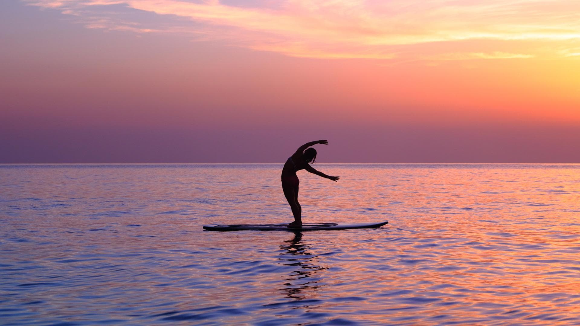 Yoga auf der Trainingsmatte war gestern! Jetzt kommt Stand-Up-Paddling-Yoga!