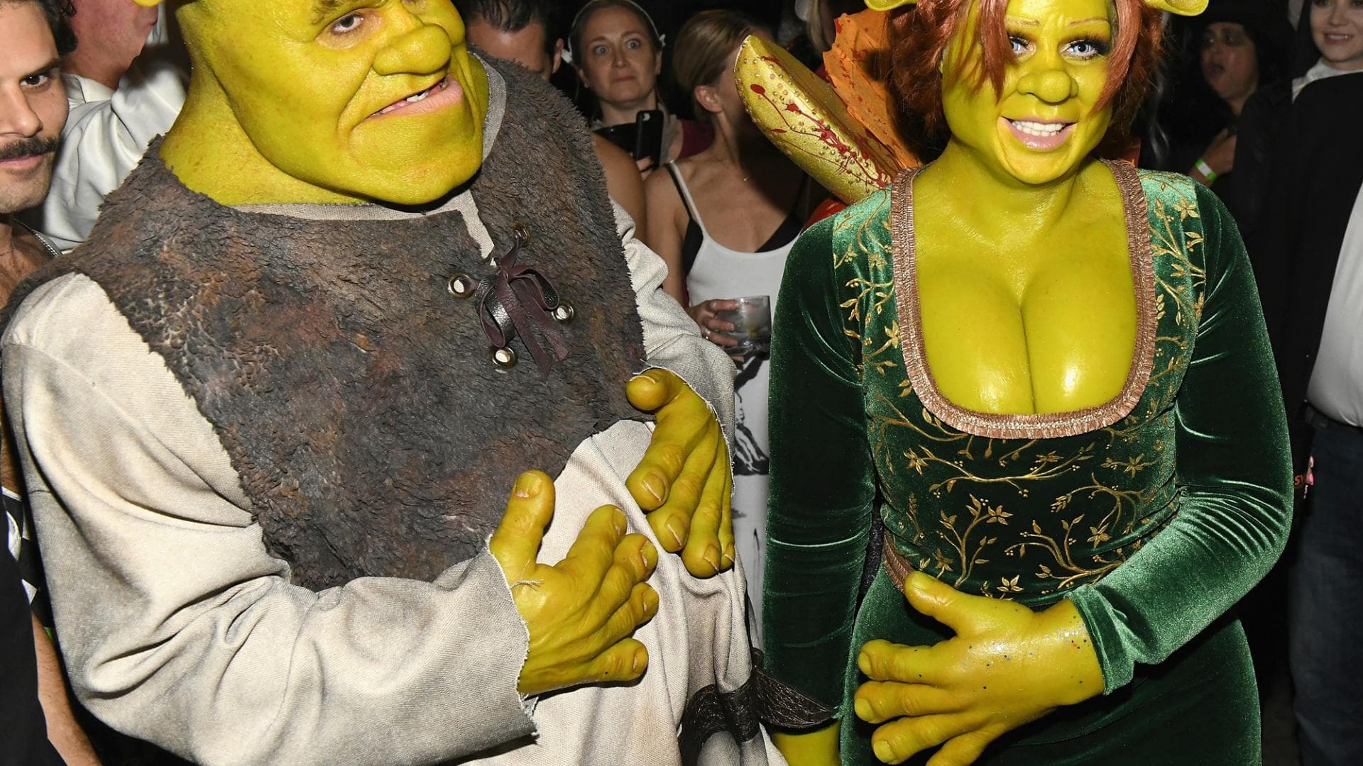 heidi-klum-halloween-kostüm-shrek-tom-kaulitz