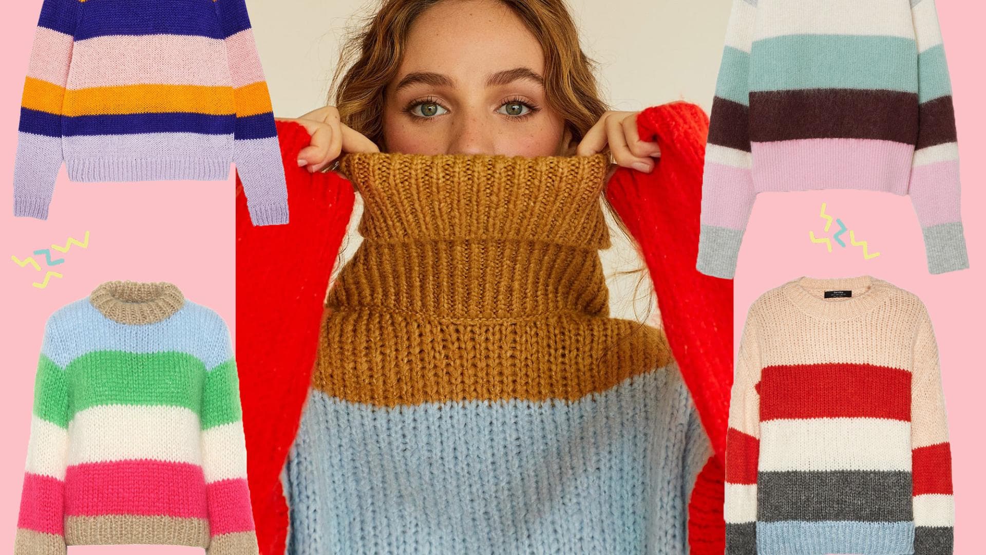 Bunte Strickpullover