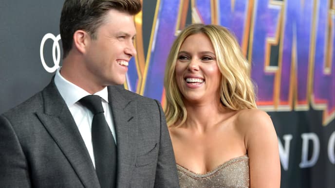 Scarlett Johansson und Colin Jost
