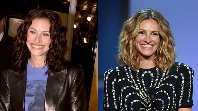 Julia Roberts damals und heute