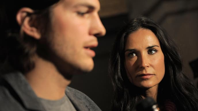 Ashton Kutcher und Demi Moore