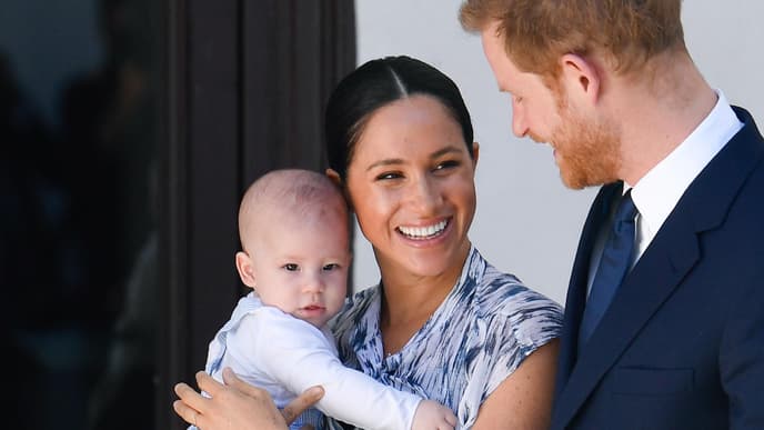 Meghan Markle und Prinz Harry mit Archie
