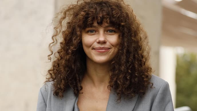 Lockiges Haar