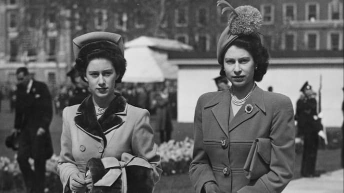Queen Elisabeth und Prinzessin Margaret