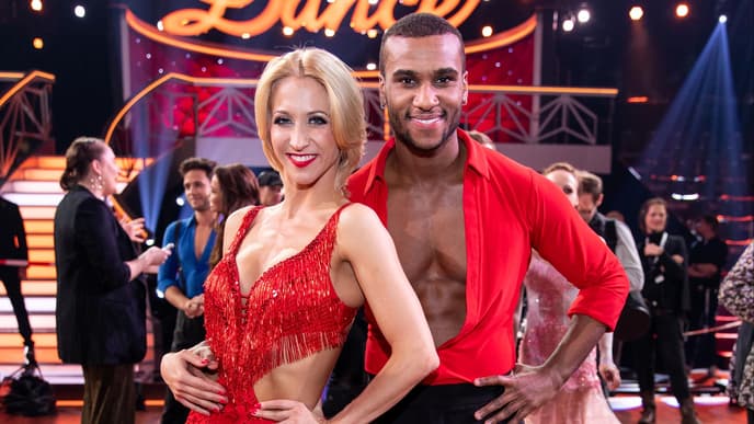 Kathrin Menzinger und Tijan Njie