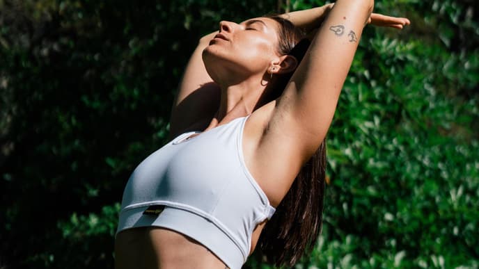 Frau beim Sport in der Natur