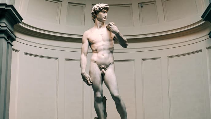 Statue Mann Nackt