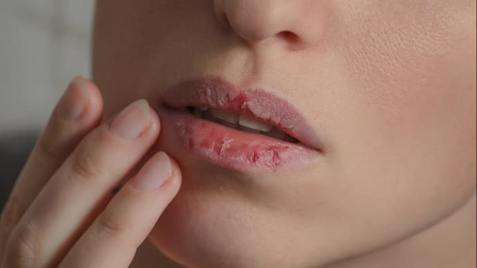 Brennende Lippen