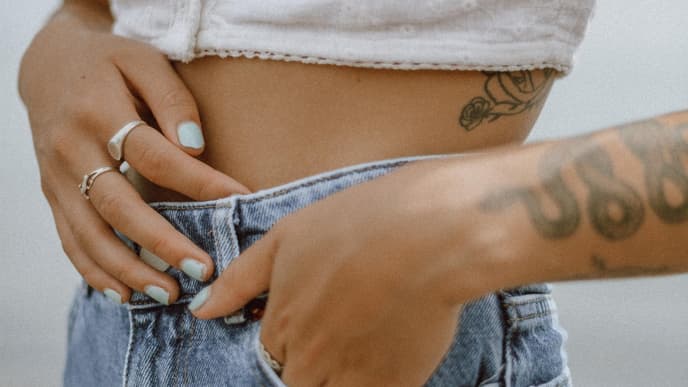 Flacher Bauch 