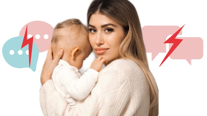 "Starke Frauen, starke Themen": Diana June mit ihrem Baby Adrian
