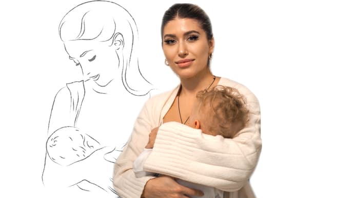 Diana June mit ihrem Baby Adrian