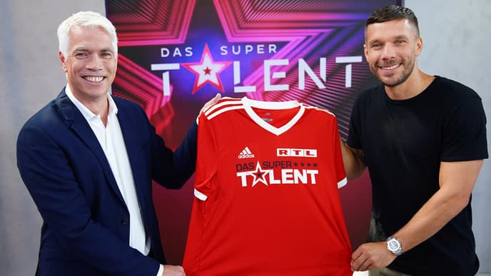 Lukas Podolski bei Das Supertalent