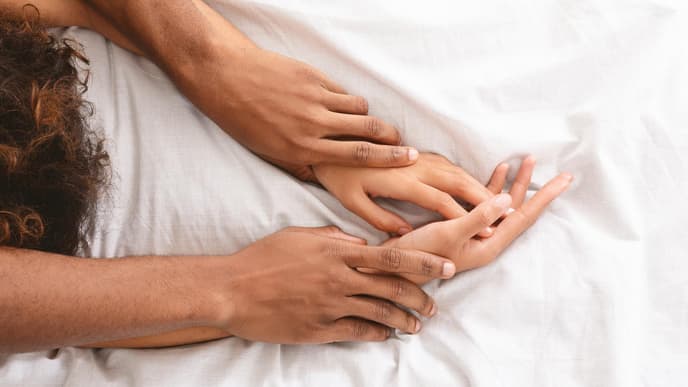 Mann und Frau Hände Sex bestes Alter