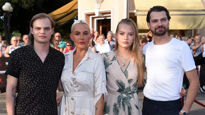 Natascha, Jimi Blue, Cheyenne und Wilson Gonzales Ochsenknecht bei Nibelungen Festival