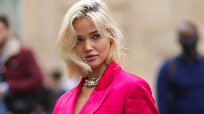 Bob-Frisur Sidepart 