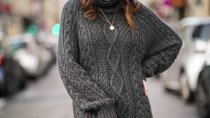 Strickkleid Herbsttrend