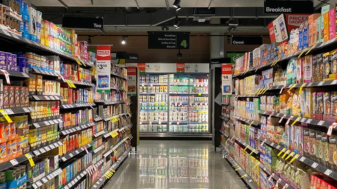 Supermarktregale